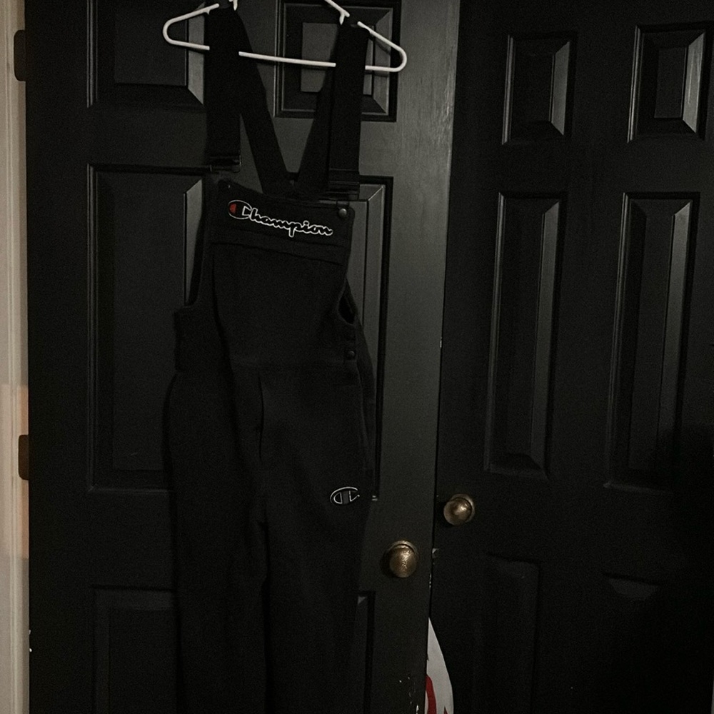 Black Men’s Size Small Champion Cotton Overalls